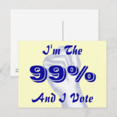 Ich bin die 99% postkarte (Vorne/Hinten)