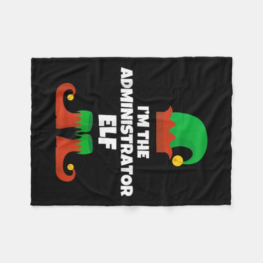 Ich bin die Administrator Elf Familie Pajama Weihn Fleecedecke (Vorderseite (Horizontal))