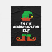 Ich bin die Administrator Elf Familie Pajama Weihn Fleecedecke (Vorderseite)