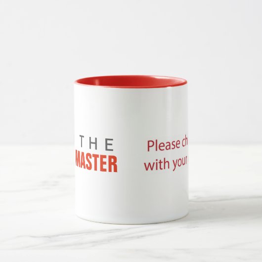 Ich bin die agile Scrum-Master-Tasse mit Ihrem Log Tasse (Zentrum)