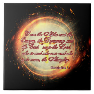 Ich bin die Alpha und die Omega Fliese