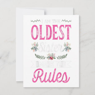 Ich bin die Älteste, ich mache die Regeln, Geschen Einladung