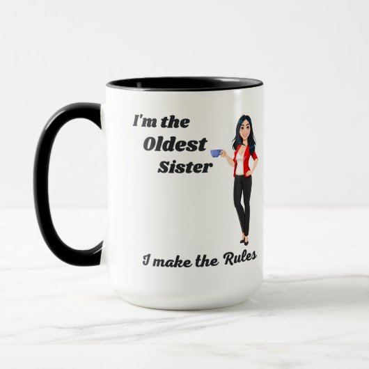 Ich bin die älteste Schwester, ich mache die Regel Tasse (Links)
