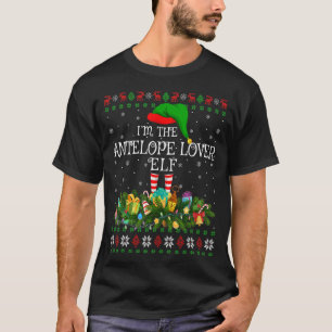 Ich bin die Antelope Elf Christma, die Familie in T-Shirt