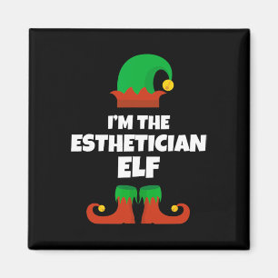 Ich bin die Ästhetikerin Elf Familie Pajama Weihna Magnet