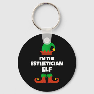 Ich bin die Ästhetikerin Elf Familie Pajama Weihna Schlüsselanhänger