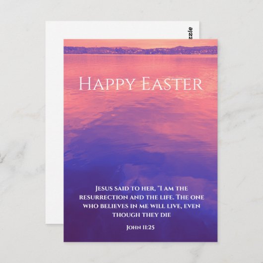 Ich bin die Auferstehung | Bibel Verse Custom Oast Postkarte (Vorne/Hinten)