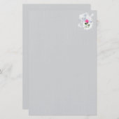 Ich bin die Auferstehung Graue Stationerie Briefpapier (Vorne/Hinten)