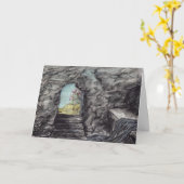 Ich bin die Auferstehung Karte (Gelbe Blume)