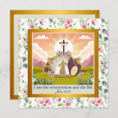 Ich bin die Auferstehung und das Leben Einladung (Vorne/Hinten)