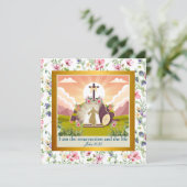 Ich bin die Auferstehung und das Leben Einladung (Stehend Vorderseite)