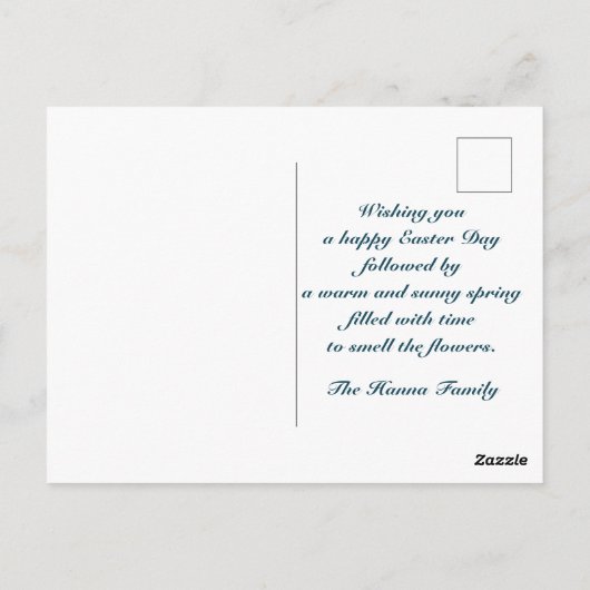 Ich bin die Auferstehung und das Leben Postkarte (Rückseite)