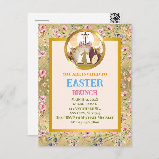 Ich bin die Auferstehung und das Leben Postkarte (Vorne/Hinten)