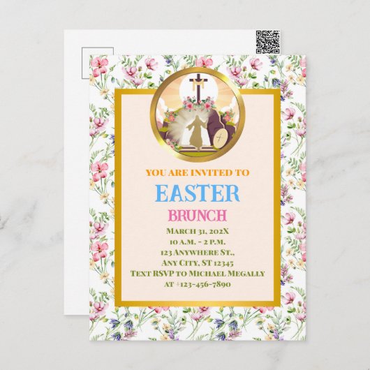 Ich bin die Auferstehung und das Leben Postkarte (Vorne/Hinten)