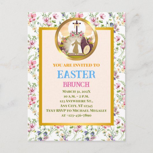 Ich bin die Auferstehung und das Leben Postkarte (Vorderseite)