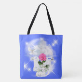 Ich bin die Auferstehungsblauer Tüte Tasche (Vorderseite)