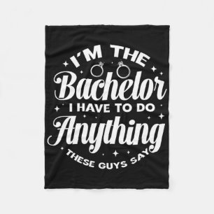 Ich bin die Bachelor Groom Bachelor Party Trauzeug Fleecedecke