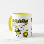 Ich bin die Bienenkönigin! Tasse (Vorderseite Links)