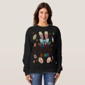 Ich bin die Bitcoin Bunny Oaster Day Matching Fami Sweatshirt (Vorne ganz)