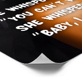 Ich bin die blaue Flora der Wasserfarbenkünstlerin Poster (Ecke)