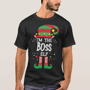Ich bin die Boss Elf Familie, die Weihnachten Paja T-Shirt