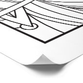 Ich bin die Boss-Farbe es selbst Poster (Ecke)