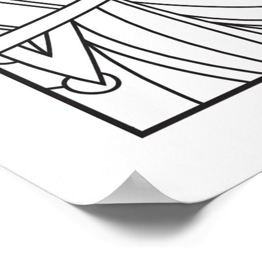 Ich bin die Boss-Farbe es selbst Poster (Ecke)