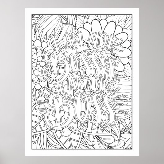 Ich bin die Boss-Farbe es selbst Poster (Vorne)