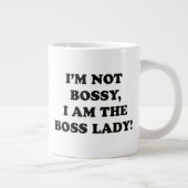 Ich bin die Boss Lady Jumbo-Tasse (Rechts)
