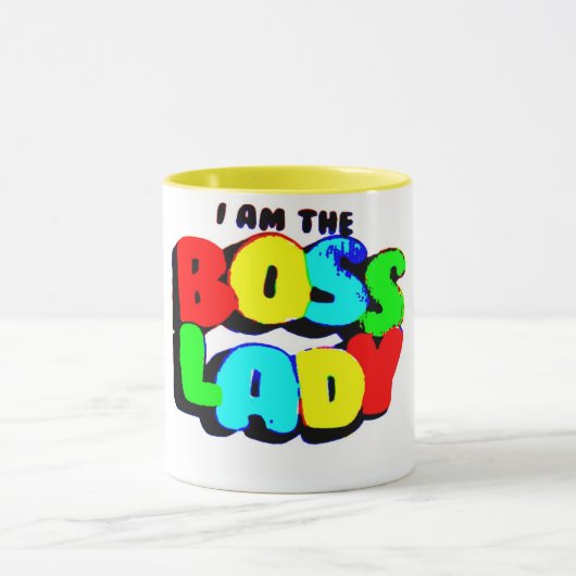Ich bin die Boss Lady Tasse (Zentrum)