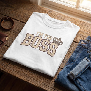 Ich bin die Boss-Mama Lustige Mutterschaft Passend T-Shirt