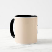 ICH BIN DIE BOSS, MUSTACHE KAFFEE-TASSE TASSE (Vorderseite Links)