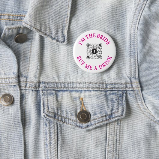 Ich bin die Braut, die mir einen Drink-Bachelorett Button (Beispiel)