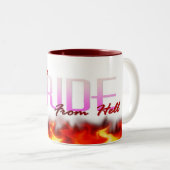 Ich bin die Brautformhölle Zweifarbige Tasse (VorderseiteRechts)