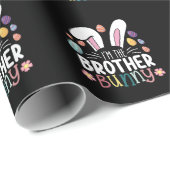 Ich bin die Brüderpaarfamilie Ostern Geschenkpapier (Rolleneckpunkt)