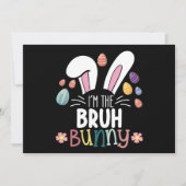 Ich bin die Bruh-Bunny-Ostern-Matching Einladung (Vorderseite)