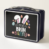 Ich bin die Bruh-Bunny-Ostern-Matching Metall Brotdose (Vorderseite)