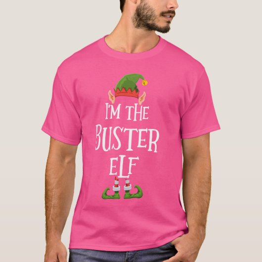Ich bin die Buster Elf Graphic - Funny Ugly Weihna T-Shirt (Vorderseite)