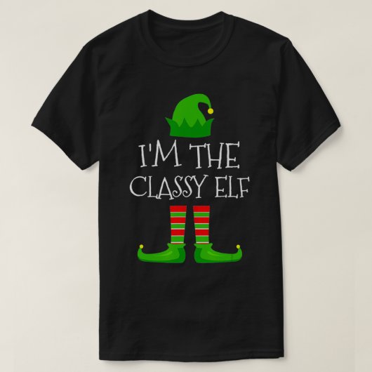 Ich bin die Classy Elf Familie, die Weihnachts-Paj T-Shirt (Design vorne)