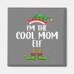 Ich bin die Coole Elf Shirt Matching Family Group Magnet