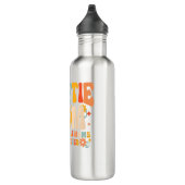 Ich bin die Coole Mama. Ich bin Retro Groovy. Edelstahlflasche (Rechts)