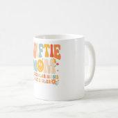 Ich bin die Coole Mama. Ich bin Retro Groovy. Kaffeetasse (VorderseiteRechts)