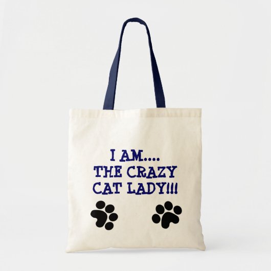 ICH BIN….DIE CRAZYCAT DAME!!! TRAGETASCHE (Vorne)