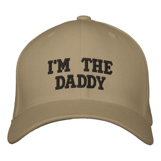 Ich bin die Daddy Custom Baseball Cap Bestickte Baseballkappe (Vorderseite)