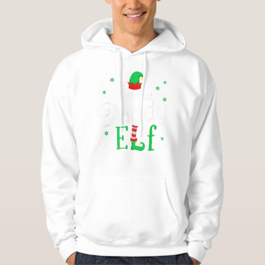 Ich bin die Daddy Elf Funny Group Matching Hoodie (Vorderseite)