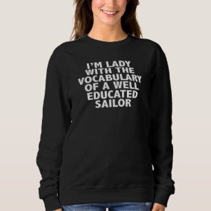 Ich bin die Dame mit einer Seelsorgerin Mund Frau Sweatshirt