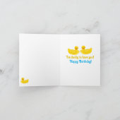Ich bin die Ducky One Birthday Card Karte (Innenseite)