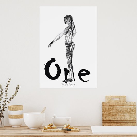 Ich bin die Eine Poster (Küche)