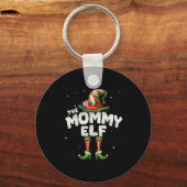 Ich bin die Familie Elf Matching Group Weihnachten Schlüsselanhänger (Vorderseite)