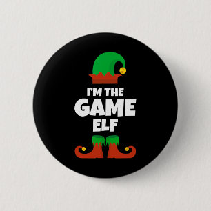 Ich bin die Familie Pajama Game Elf Weihnachtsscha Button
